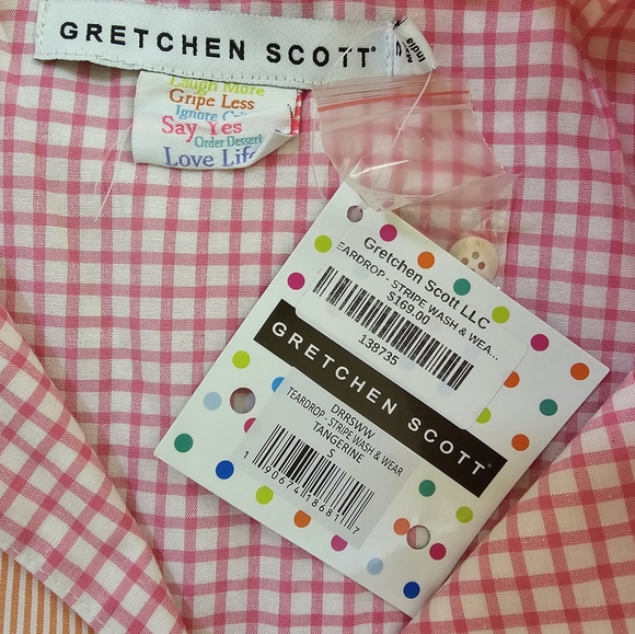 Gretchen Scott Teardrop - Stripe wash & wear dress, size S - Picture 4 of 12